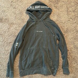 Call her daddy “I am unwell” grey hoodie